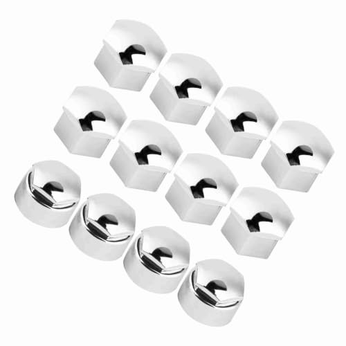 20 Stück 17 Mm Radmutterabdeckung, Auto-Nabenkappen, Auto-Schraubenabdeckung, Diebstahlschutz-Abdeckkappe (Silber)