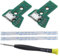 EMSea 2 Stück Schnittstellenplatine JDS-055 Und 12-poliges Flachbandkabel, Kompatibel mit PS4 Pro/Slim Funk Controller Ersatz-Ladeanschlussbaugruppe