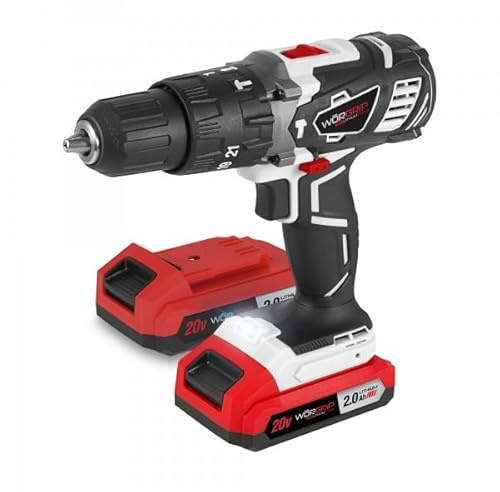 TALADRO PERCUT.WORGRIP 20V. 2 BAT 2.0Ah