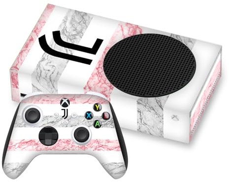 Head Case Designs Offizielle Juventus Football Club Away 2023/24 Match Kit Vinyl Haut Gaming Aufkleber Abziehbild Abdeckung kompatibel mit Xbox Series S Console and Controller Bundle