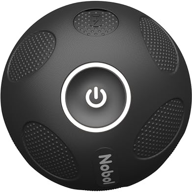 Nobol MyoSphere™ Vibrationsmassageball für Tiefengewebestimulation, Muskelverspannungen und Stressabbau, Ihr tragbarer Tiefengewebe-Therapeut, Schwarz