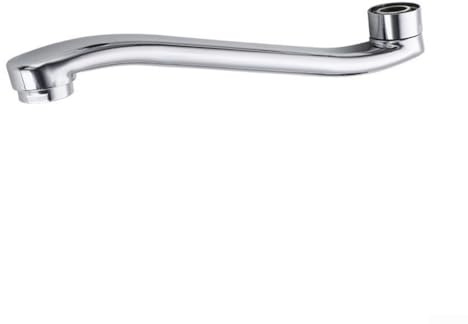 HEBEOT Connettore di prolunga per rubinetto, in acciaio inox, per riparazione rubinetto a parete, connettore di ricambio per rubinetto da cucina nascosto (22 cm)