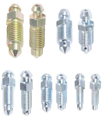 Flaconi 10PCS Viti per Spurgo Freni Per Moto, Tappi per Viti di Spurgo dei Freni,Tappo Vite Spurgo Pinza Freno,Tappo a Vite del Freno per Moto,Adatto per Auto,Camion e Moto