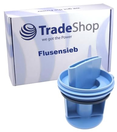 Trade-Shop Flusensieb kompatibel mit Bosch/Siemens Avantixx, Logixx, Maxx, IQ100, IQ300, IQ500, IQ700, IQ800 Waschmaschine Ablaufpumpe Trockner