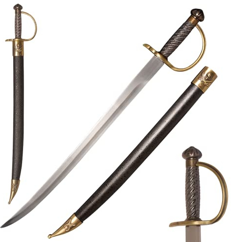 Claymeur 79 cm Edelstahl Schwert mit Messinggriff für Cosplay, Sammlung