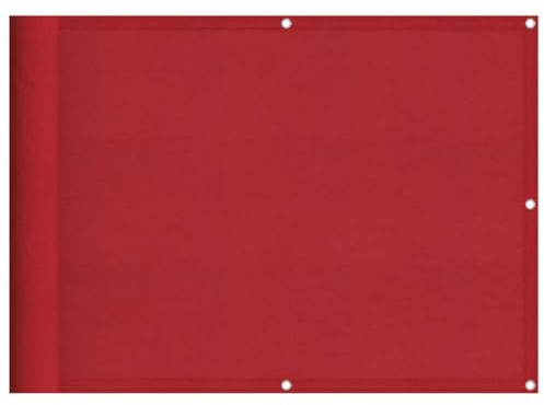 vidaXL Balkon-Sichtschutz Rot 75x800 cm 100% Polyester-Oxford