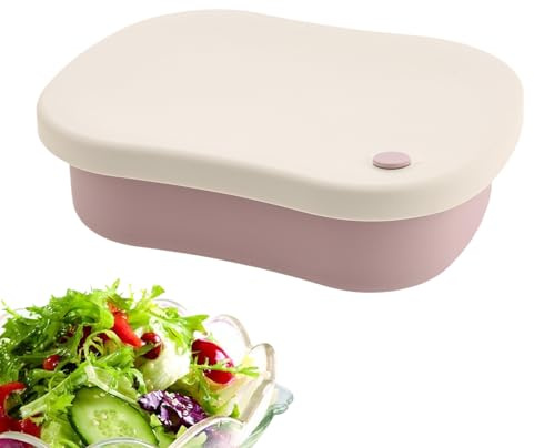 Lonchera Para Niños, Contenedor De Alimentos De Silicona Con 3 Compartimentos, Contenedores de Aperitivos para Escolar, Para Escuela Oficina Trabajo Viaje Camping Senderismo Picnic Adultos