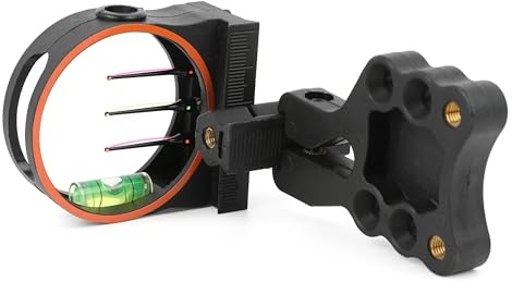SHARROW Tir à l'arc Viseur d'arc à Poulies 3 Broches Micro Ajuster 3 Pin Bow Sight Visières pour Arc Composé Alliage d'aluminium Visée d'arc pour la Pratique du Tir à la Cible