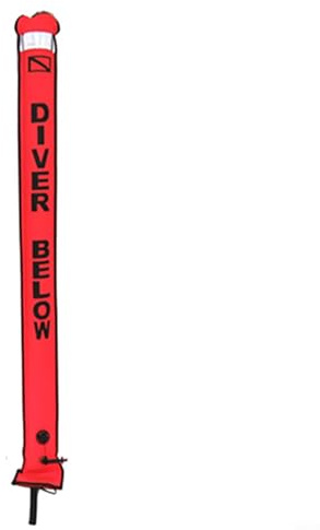 A Must Have Diving Companion, Portable, and Effective Inflatable Safety Bouy (1.5m*18cm Red)