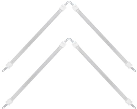 Veemoon Tube Chauffant en Quartz de Remplacement 27 Cm, Lot de 4 Pièces, Élément Chauffant Infrarouge Tubulaire pour Radiateur Électrique D’appoint, Tige Chauffante Céramique Solide,