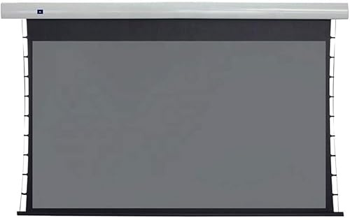 WOTZOV Schermo di proiezione, Tenda per proiettore, Schermo di proiezione motorizzato tensionato 16:9 4k, Nero Cristallo, per Il Tuo Home Theater,106 inch