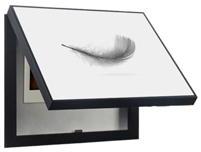 Säkringsskåp Skydd, Säkringsbox lock Skåp dekorativ, löstagbar bänk dekorationsvägg(Double Layer)