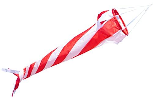 Manica a vento - Windturbine 90 AVIA - Impermeabile e resistente ai raggi UV - Ø20cm, Lunghezza: 90cm - incl. clip girevoli con cuscinetti a sfere