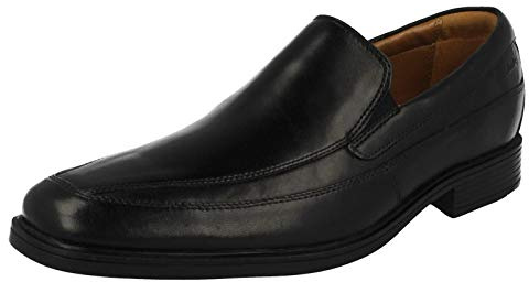 Clarks Tilden Free, Mocassini Uomo, Nero Black Leather, 44 EU