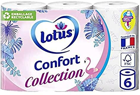Lotus Papier Toilette, Confort Collection, 6 unité