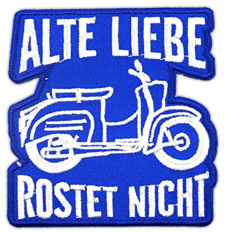 Aufnäher Aufbügler Schwalbe Alte Liebe rostet nicht