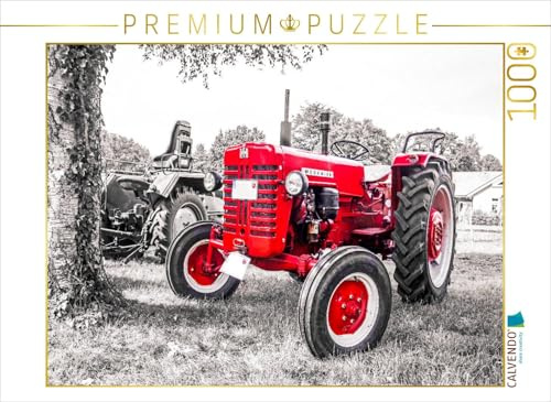 CALVENDO Puzzle Oldtimer Trecker MC Cormick 1000 Teile Puzzle quer | Lege-Größe cm Foto-Puzzle für glückliche Stunden