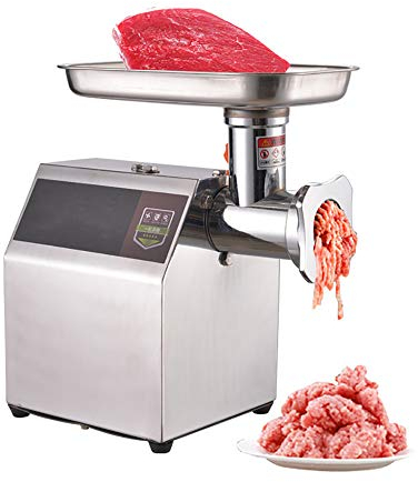Picadora de Carne EléCtrica Profesional, Salchichas Máquina de Embutir, Acero Inoxidable,1200W