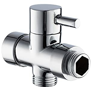 3-Wege-Wasserhahn-Umstellventil, Waschbeckenarmatur, Ersatzteil für Küche oder Bad, 20 mm