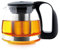 t24 - Teiera in vetro con filtro in acciaio inox, resistente al calore, estraibile, 700 ml