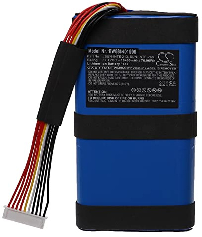 vhbw batteria compatibile con JBL ICA068GA, BOOMBOX 3, Boombox 2 casse, altoparlanti, speaker (10400mAh, 7,4V, Li-Ion)