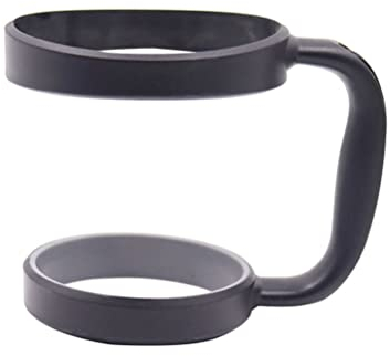 DOITOOL Tumbler Handle Tumbler Cup Handle for 30oz, Anti Slip Travel Mug Grip, Lightweight, Spill Proof Grip for Coffee Mugs, Water s and More Mugs (Black)