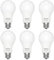 DiCUNO Bombilla LED E27 9W, Equivalente 60W Halógena, Blanco Cálido 2700K, 806lm, Lámpara A60 para lámpara colgante, de pie, no regulable, 6 Piezas