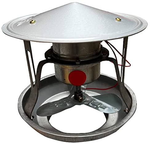 UZIAH Schornsteinventilator 40W Schornsteinhaubenkappe Geräuscharmer Ventilator Haushalt Schornstein Saugzugventilator Rauchmaschine,9~17cm