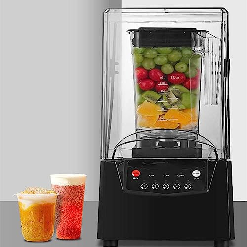 Licuadora de 2 L for batidos, batidora de jarra de vidrio de 2200 W con 5 velocidades ajustables, licuadora de alimentos eléctrica multifunción de alta velocidad for batidos, té, café, postre, tienda