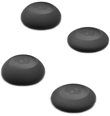 Skull & Co. Convex Thumb Grip Caps Joystick Cap Analog Stick Cover Thumbstick Grip Cover for Xbox (XSX/XB1) Controller - Black, 2 Pairs (4pcs)