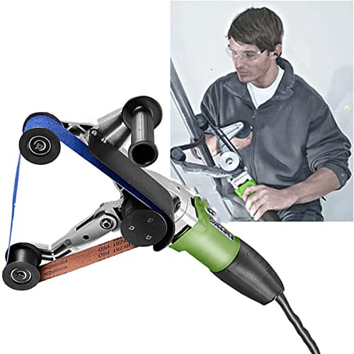 Levigatrice a Nastro per Tubi per Tubi in Alluminio, lucidatrice Attorno ai Tubi, Strumento di levigatura Elettrico - Diametro Massimo del Tubo 180 mm - per Piegare Tubi - Lucidatura - Lucidatura a