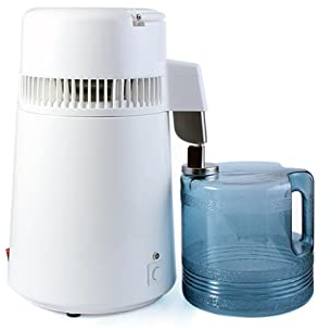 Distillatore di Acqua Distillatore di Acqua Pura 4L Filtro per Macchina per Acqua Distillata Dentale in Acciaio Inossidabile Elettrico Distillazione Purificatore Brocca per Depuratore d'Acqua Domest