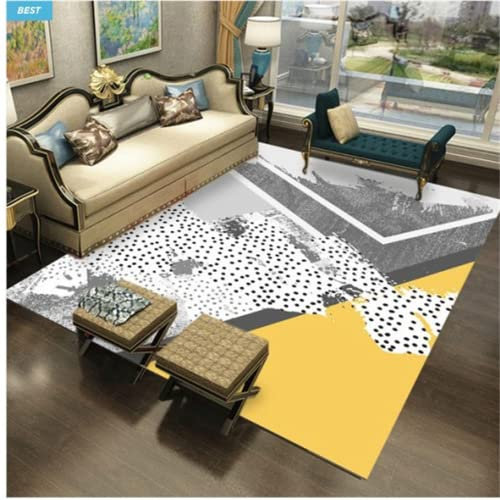 Kunsen Teppich bürostuhl geeignet Moderne Geometrie Wohnzimmer Schlafzimmer Anti-Rutsch Dekoration Kurzer Samt Einfach zu pflegen teppiche fürs kinderzimmer Mehrfarbig Outdoor Teppiche Wett 300X400CM
