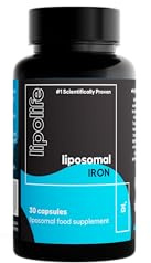 Liposomal Iron - Gentle, Highly Absorbable - 30 Capsules - lipolife