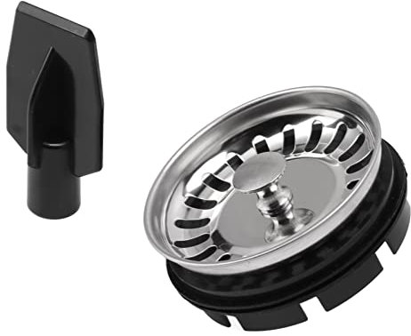 Garbage Grinder Strainer 304 Stainless Steel Food Waste Disposer Sieve Plug for 80 Model Machine ABS Kitchen Sink Stopper Strainer Wide Easy to Install