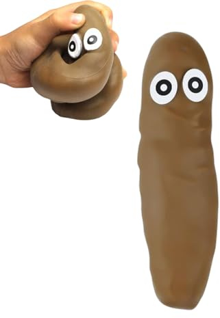 KGDUYC 1 Stück Flexible Poop Spielzeug,Stress Relief Ball Fake Poop, Neuheit Design, Jungen Mädchen Teenager Kinder Geschenk,lustig Geburtstag Scherz Geschenk Weihnachten Strumpf Stuffer Spielzeug