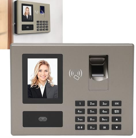 Orologio Ad Alta Efficienza 4 in 1 Riconoscimento Facciale Impronta Digitale Password Card Macchina per la Presenza dei Dipendenti Cinese e Inglese per Uffici Fabbriche Hotel