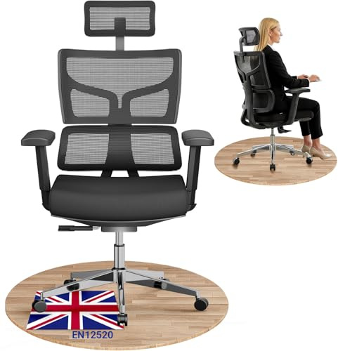 MELOKEA 200KG 440LBS Heavy Duty Ergonomic Office Chair Big and Tall | Auto-chasing Lumbar, 3D Widened Arm, Wide Mesh, for Heavy People, 90° 110° 122° Lock, ReliefBack Pro Max EN12520