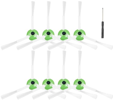 LOOHAOC-8 Piezas Cepillos Laterales Repuestos Compatibles con iRobot Roomba i7/i7+ Plus/j7/j7+/i4/i5/i6+ Plus/i8/E5/E6/E7/5150/6198/7150/7550 Serie i y e Aspiradora Robot (Destornillador Incluido)