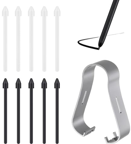 11 Stück S Pen Ersatzspitzen für Samsung Galaxy Tab Ersatz Touch Stylus Tips, Kompatibel mit Tab S9/S9+/S9 FE/S9 Ultra/S8/S8+/S8 Ultra/S7/S7 FE/S6/S6 Lite/N10/N20/S21Ultra/S22Ultra/S23Ultra, Schwarz