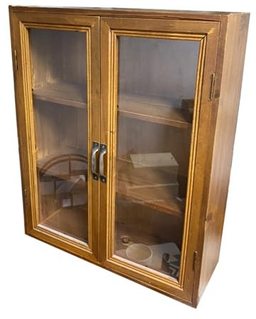 Vintage-Schmuckschatulle aus Holz mit Schubladen und Spiegel für Schminktisch-Aufbewahrung