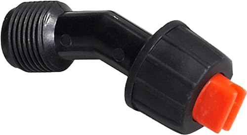 Gammaeon Sprayer Nozzle, Black, PP, Polypropylene, Spray Nozzle, Nozzle, Replacement for Backpack Sprayer, Gardening Equipment, 0.66 Inch Inlet/Outlet, NPT Outlet, Barb Inlet