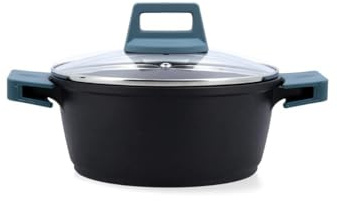 Quid Comfort Casseruola in alluminio pressofuso 20 cm - 2,2 l alluminio adatto vetroceramica adatto induzione 2 strati antiaderenti