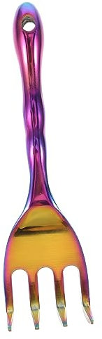 HOMSFOU Rastrillo De Jardín Pequeño De Mano Púas De Metal Herramienta Multifuncional para Jardinería para Aflojar Tierra y Desmalezar Ligero y Duradero