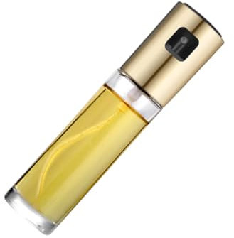 Mikinona Botella Pulverizadora Inoxidable Aceite y Vinagre Herramienta de Barbacoa Color Dorado Spray Saludable y Ecológico Cocinas y Parrillas