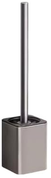 Toilet brush, Juego de cepillos de inodoro de doble montaje, for pared y suelo, redondos, con cerdas de plástico,Toilet brush and holder set