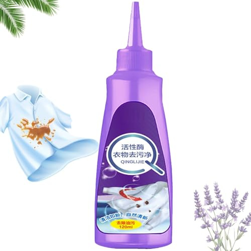 Active Enzyme Laundry Stain Remover, Laundry Detergent White Clothes Cleaner for Clothing Collar Garment Stubborn Stain Oil Remover (1)