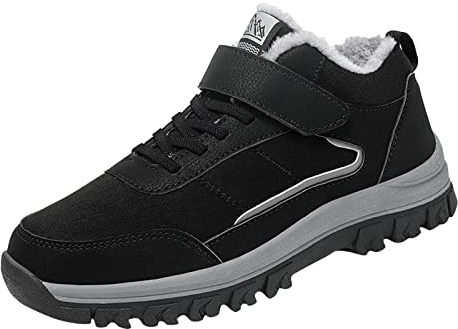 Vinterskor dam, fodrade, stövlar, vinter, varma vinterstövlar, halkfria vandringsskor, utomhus, snöstövlar, enfärgade, vinterstövlar, casual, eleganta sneakers, vandring för utomhus, camping