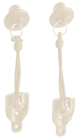 MeevrgR Kit de cuerdas elásticas resistentes al viento para persianas enrollables, 2 piezas de plástico resistente al viento, adecuadas para exteriores e interiores, variedad de colores disponibles en