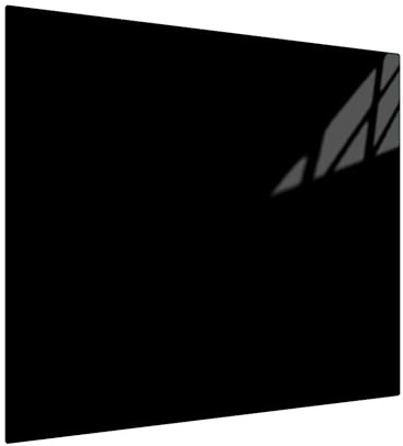 Herdabdeckung Glas Schwarz 1 Teilig 60x52 – Gehärtetes Glas Schneidebrett & Ceranfeld Abdeckplatte – Hochglanz & Blickdicht – Schutz für Induktion, Ceran